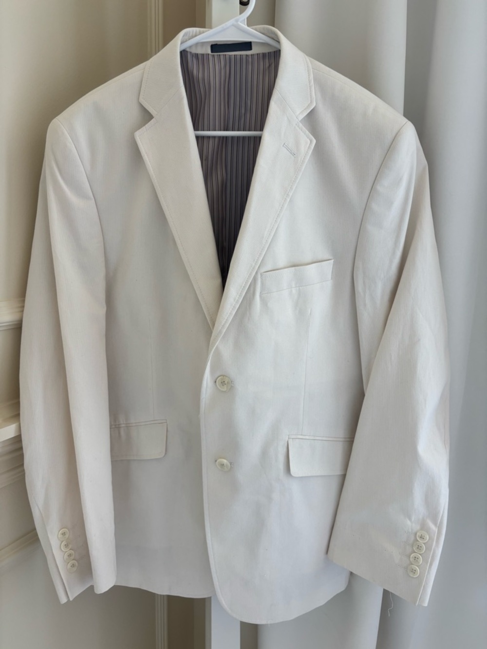 Madison Cream Single-Breasted Sport Coat Blazer
